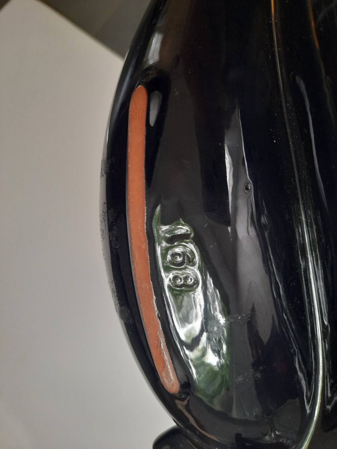 Danish ceramic double pousson dish