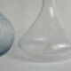 Paire de soliflores en verre soufflé bullé biot vintage