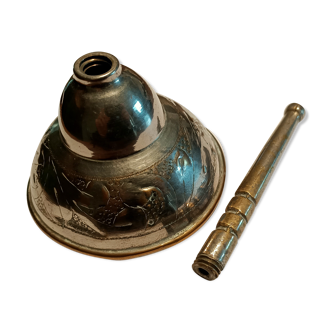 Brass chiseled funnel