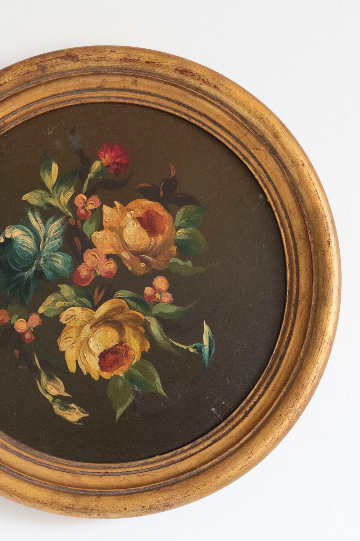 Lot de 3 tableaux bouquet de fleurs