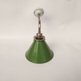 Swan neck enamelled sheet metal wall lights