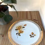 Vintage dish L.E.S Porcelain decorated with roses