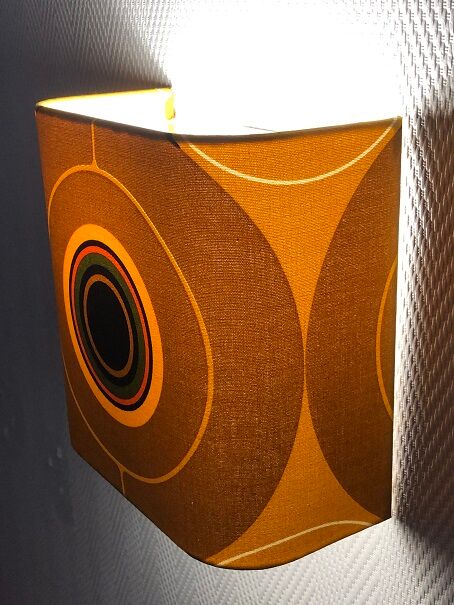 Wall lamp lampshade vintage fabric Focus