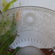 Plate with crystal heel engraved Saint Louis / Baccarat 19th century - 21.5 cm