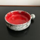 Caquelon, ceramic pan signed Arlette Rioux Juan