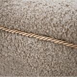 Beige bouclé armchair, danish design, 1960s