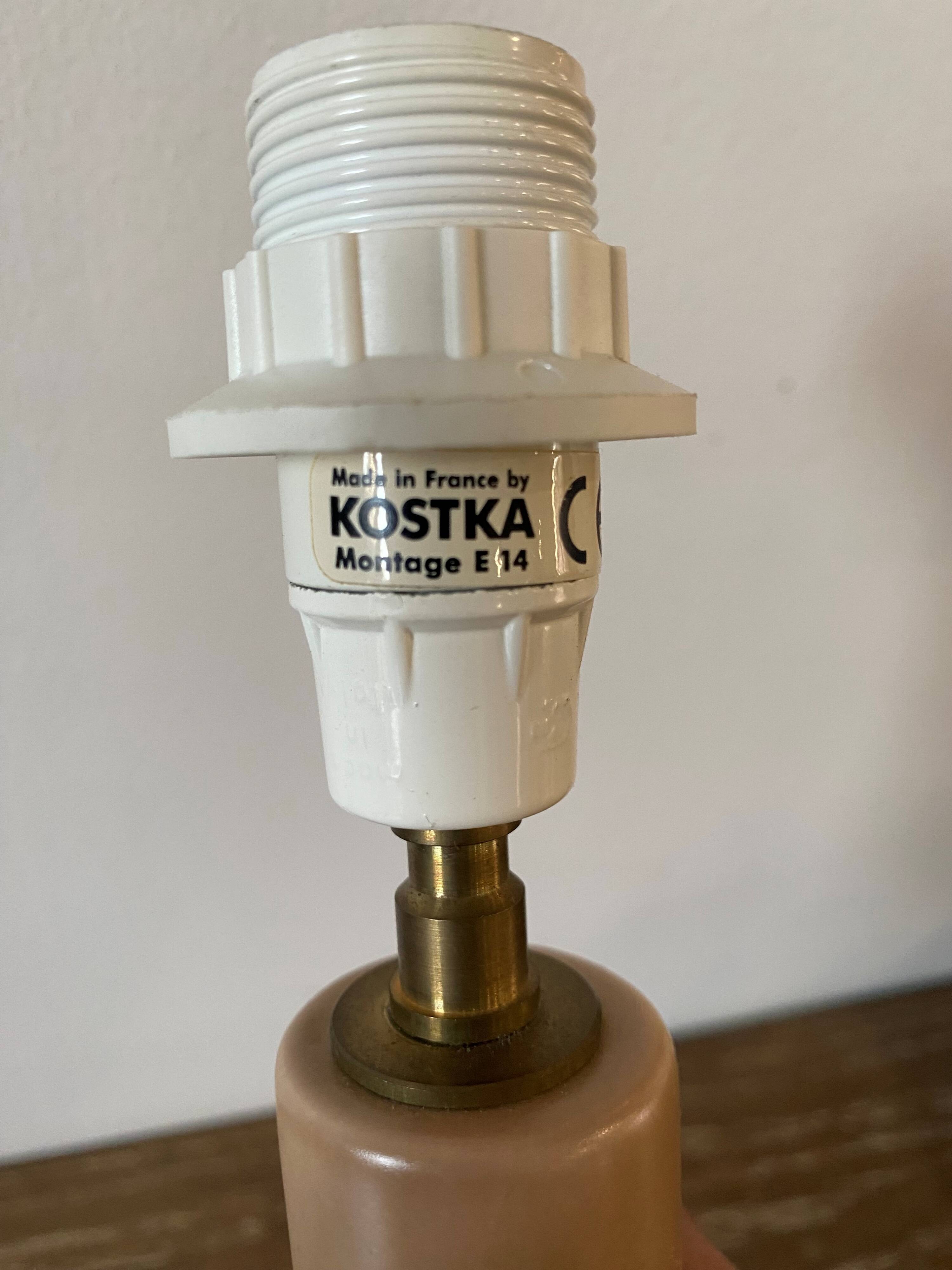 Kostka ceramic table lamp, gemo model, vintage 1970s
