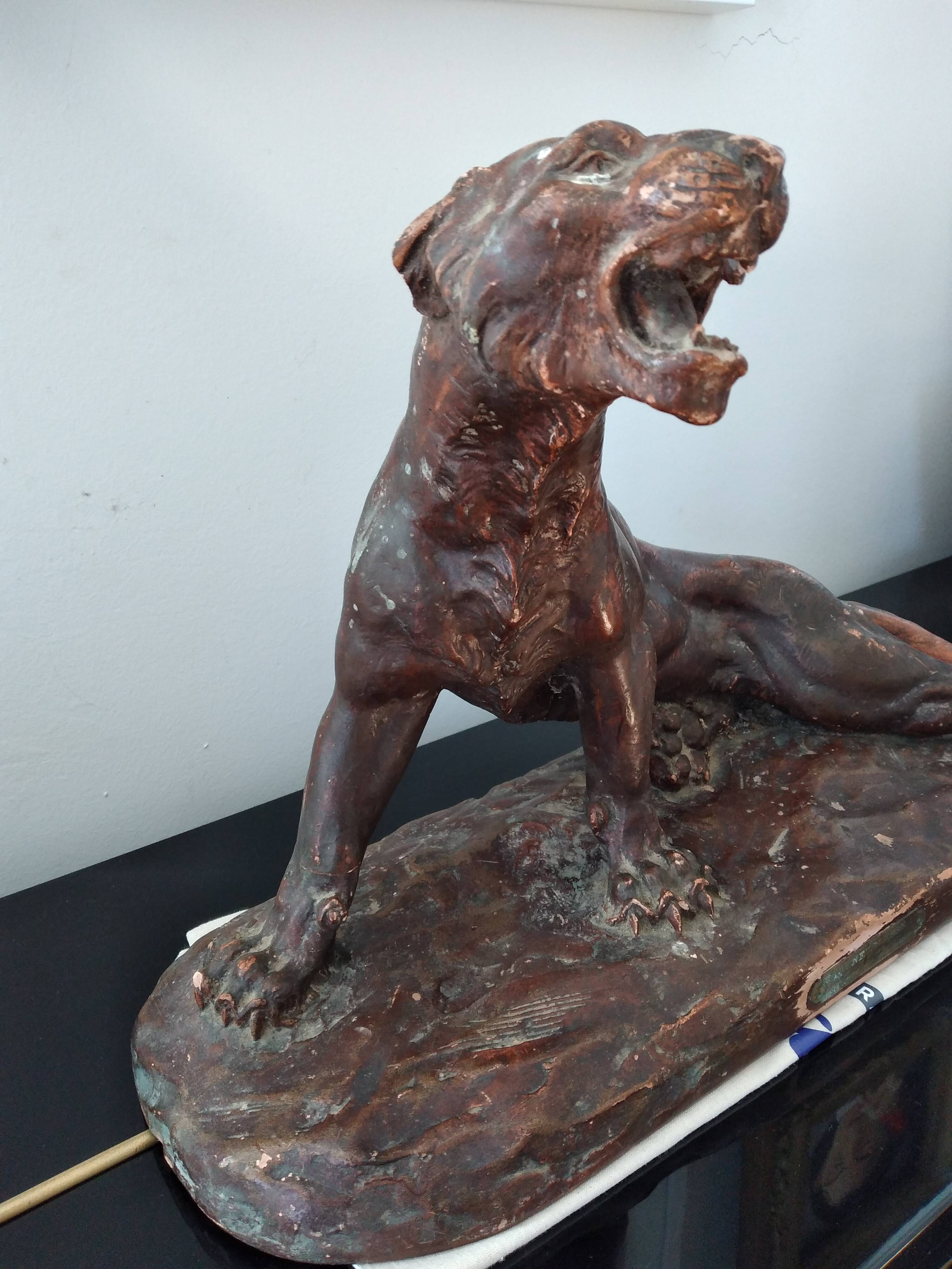 Animal sculpture by Emile Rouff