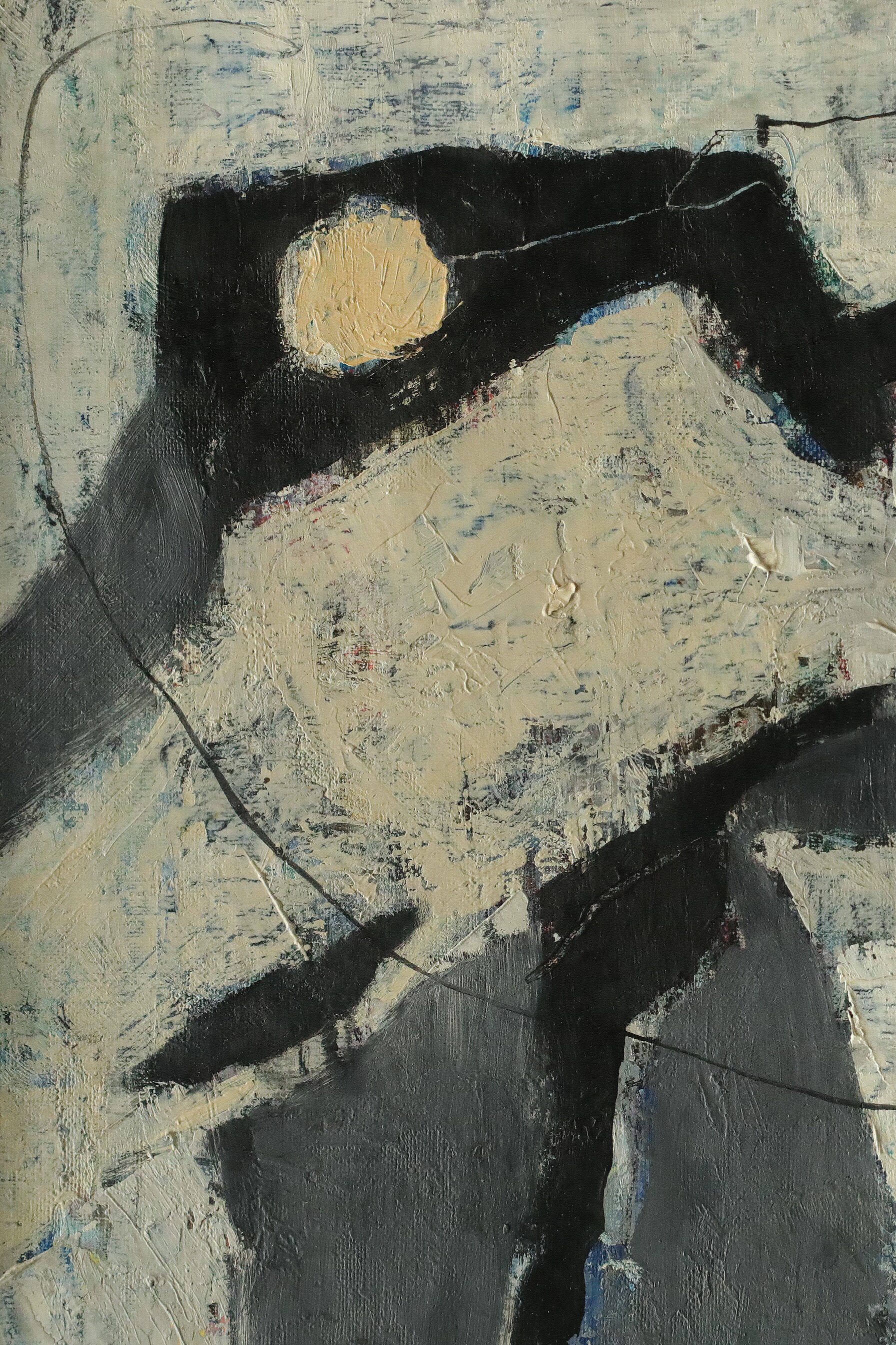 Bengt Nordquist, Composition, Oil on Canvas, 1963, Framed