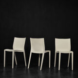 Vintage mid-century modern slick slick plastic chairs by philippe starck for xo design, set of 5