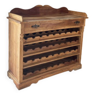 Wooden bottle holder cabinet