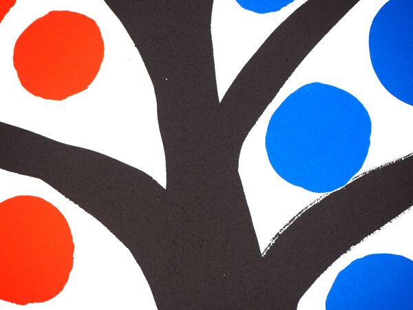 Lithographie signée Alexander Calder ''Arbre heureux
