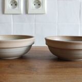 Set of two stoneware bowls
