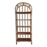1960s-70s rattan shelf