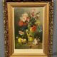 Still life with flowers. Oil on canvas. Artist's signature.