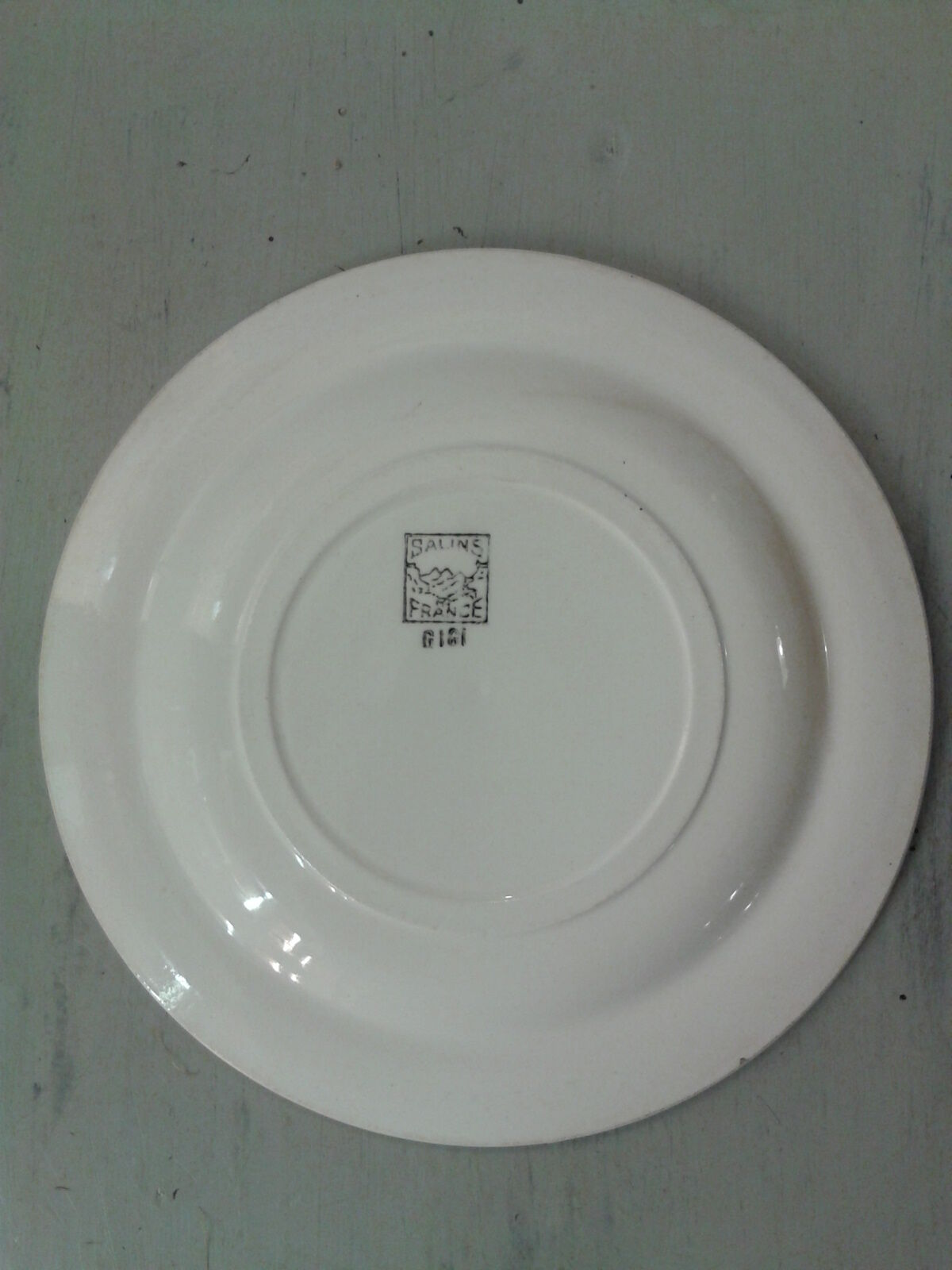 4 assiettes à dessert anciennes Salins modèle Gigi