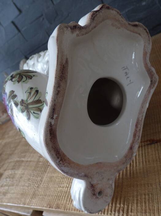 Large earthenware dog made in Italy