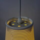 Rotaflex space age hanglamp, ovale vorm in geperst kunststof, jaren 1960