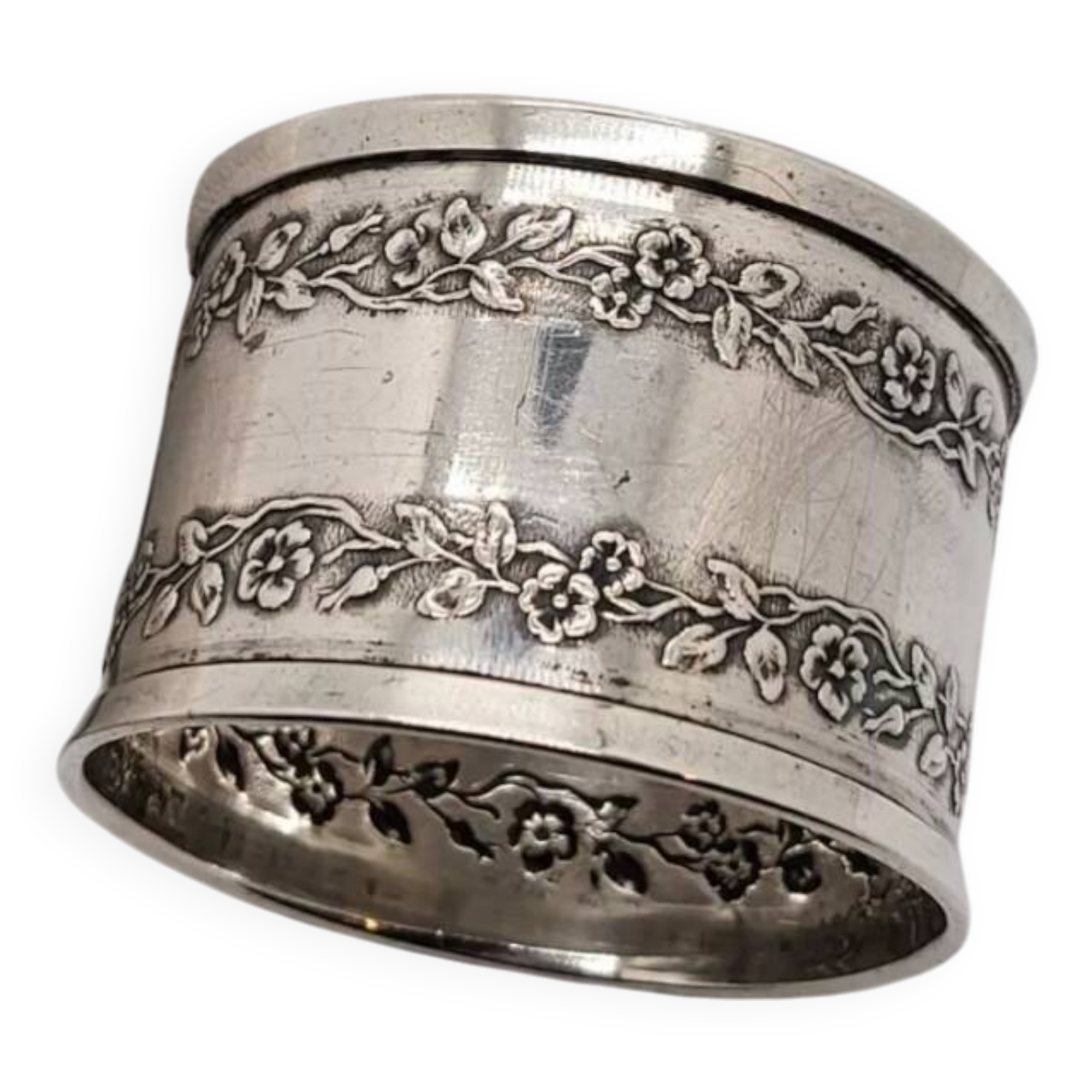 Antique Silver Napkin Ring with Minerva Hallmark