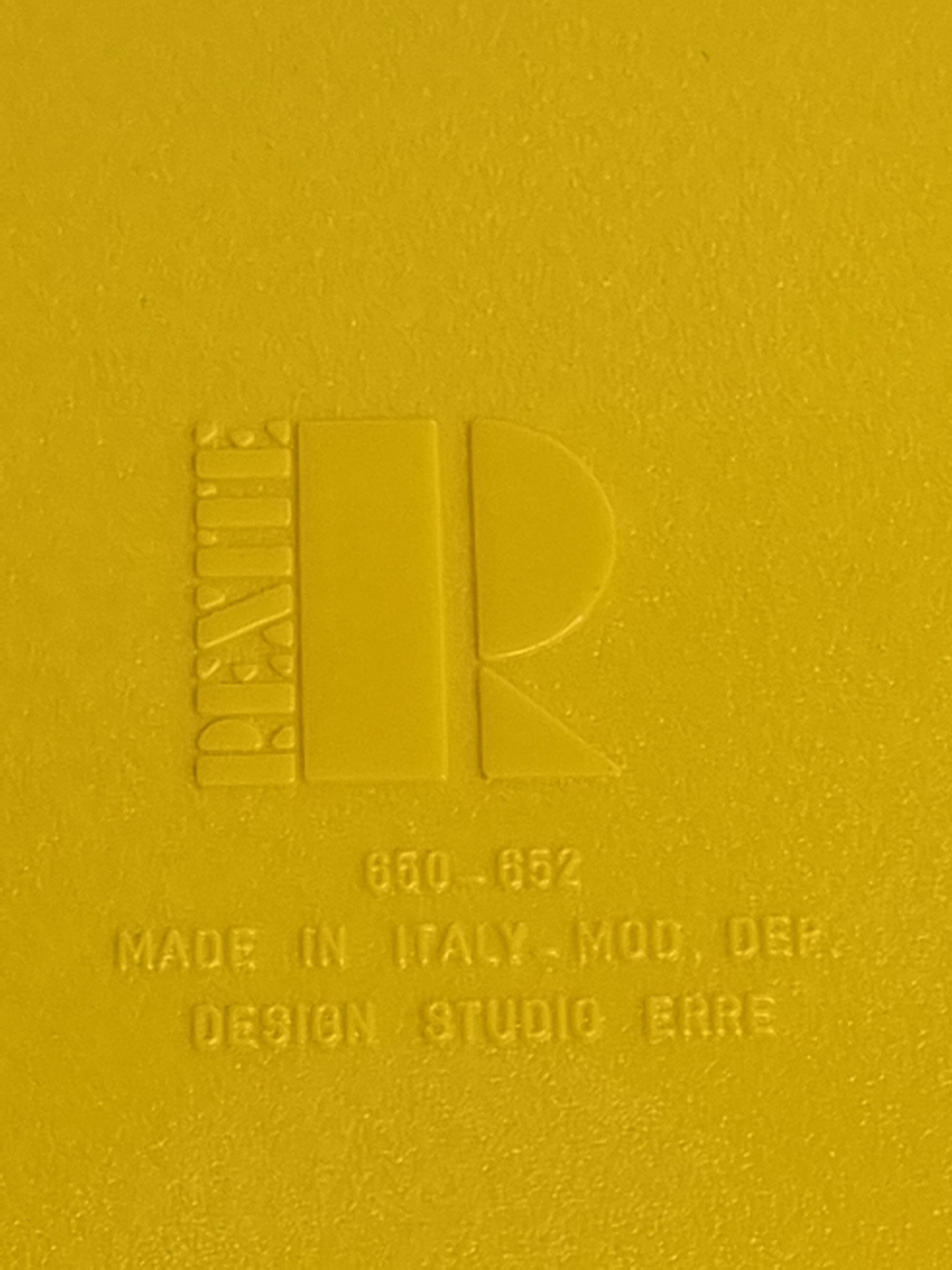 Empty pocket ashtray Rexite, studio Erre, two-color, 70s