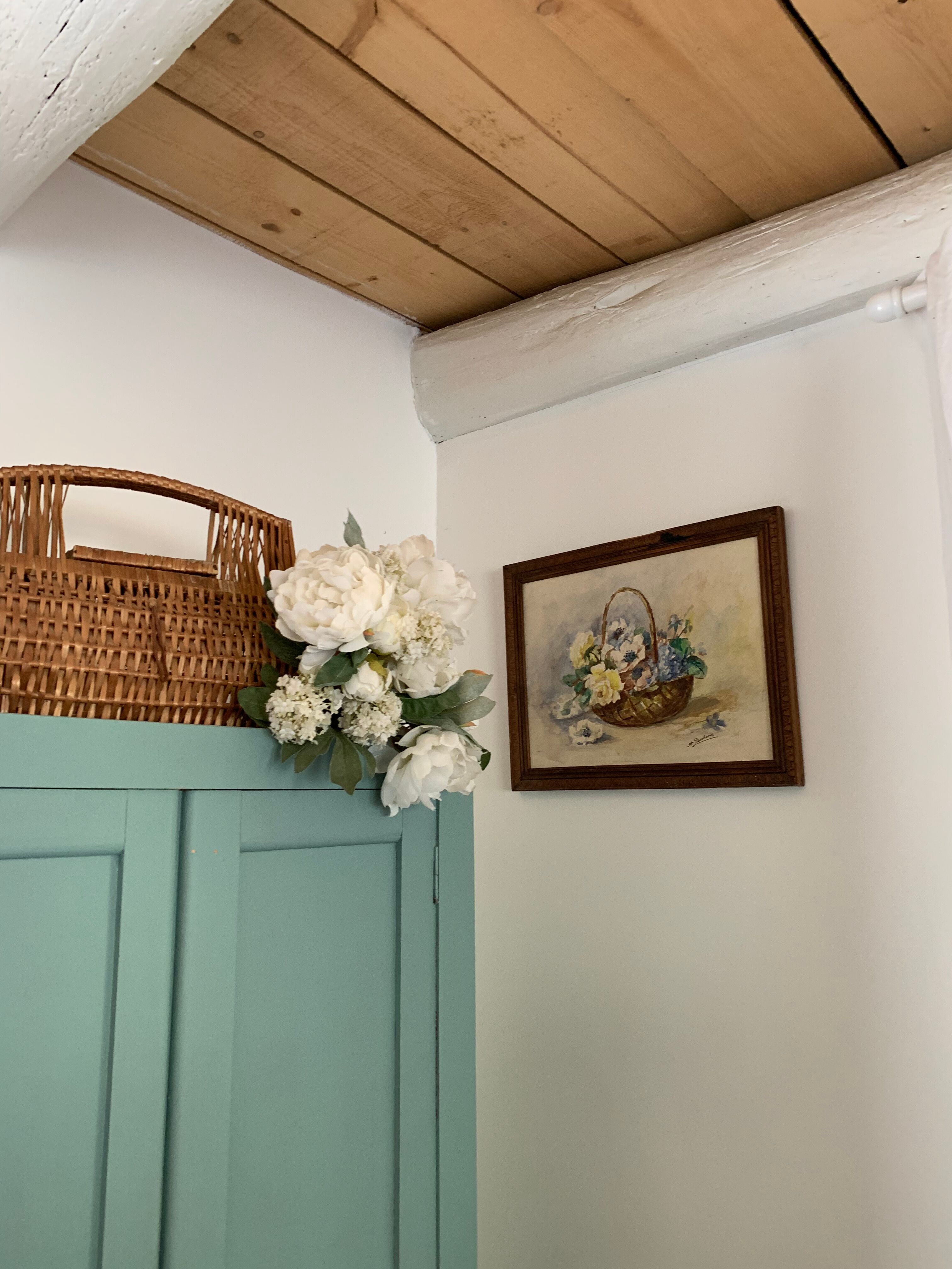 Watercolor in its wooden frame