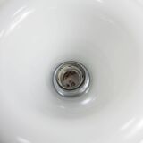 Ceiling light Doria Leuchten 1960, Germany, Alu Opaline + bulb