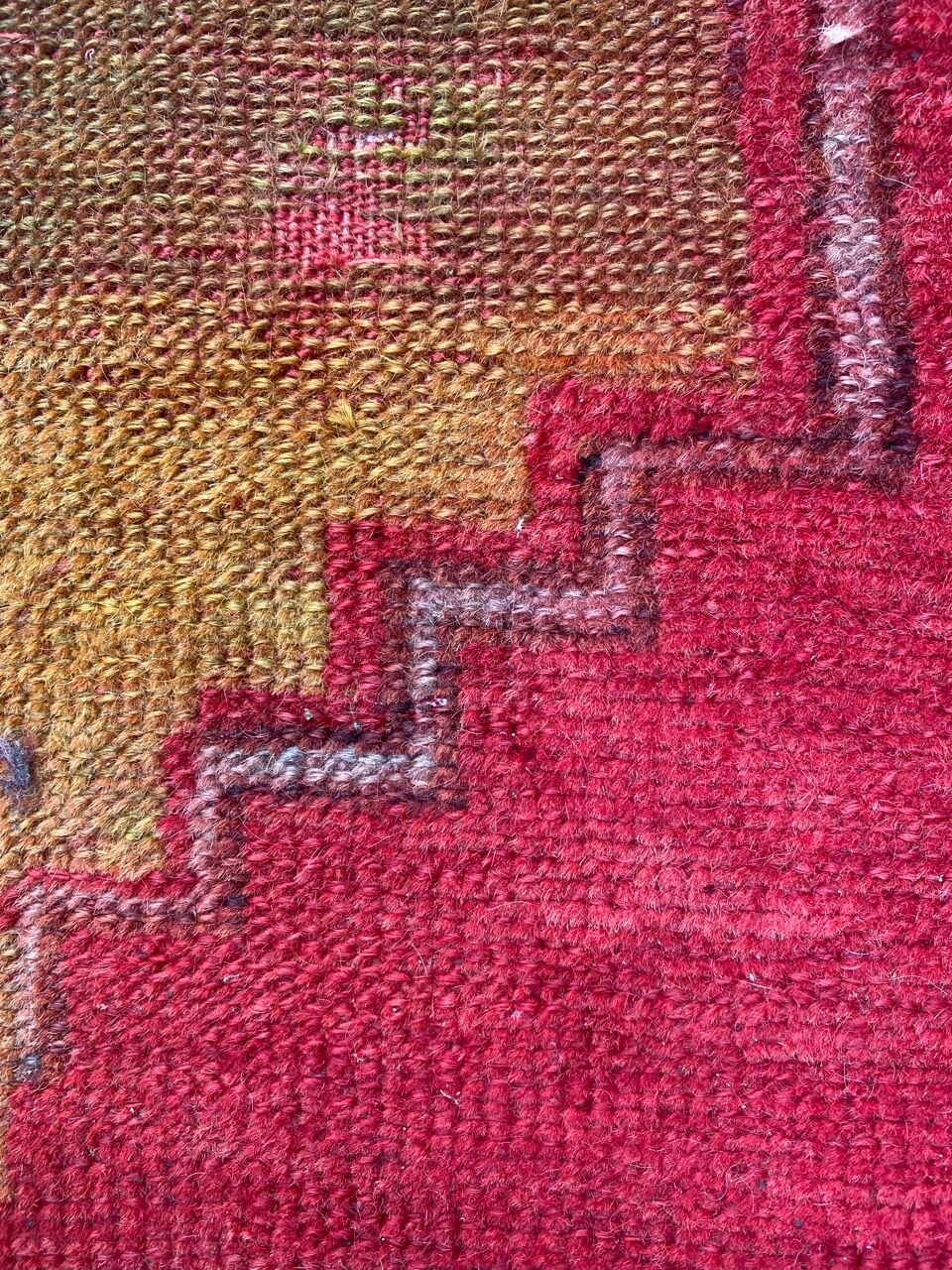 Old Turkish carpet Anatolia handmade 105x135 cm
