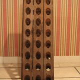 Wood champagne desk, 48 bottles