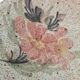 Large stoneware cup and saucer with floral decoration – 1970s