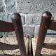 Lot de 6 chaises brutalistes paillées