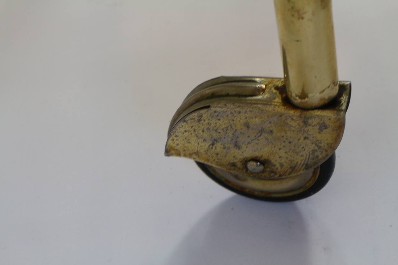 Elegant food trolley - brass - vintage.