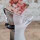 White and black bohemian crystal vase Artcristal