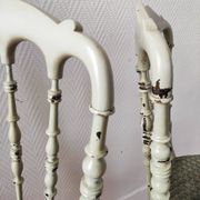 Paire de chaises Napoléon III patinées