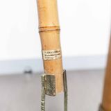 Indoor rotating plant holder 1960 bamboo and brass