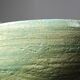 Vintage XX-XIXth century celadon blue-green ceramic artisan bowl wabi-sabi.