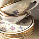 Partie de service à café en porcelaine de Limoges