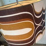 Vintage 70s floor lamp with orange trumpet base