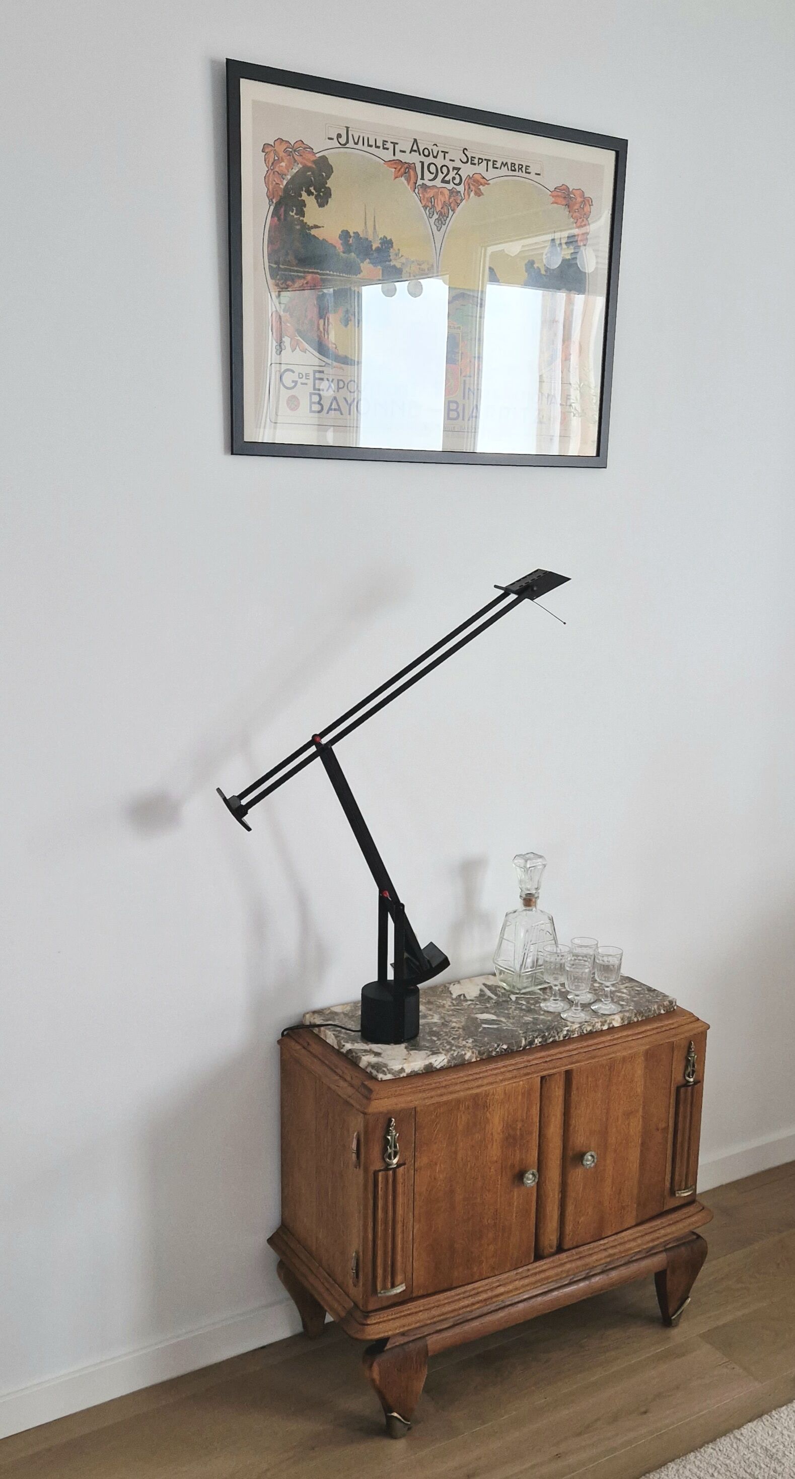 Oak bar furniture art deco style