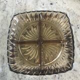 Smoked glass dish