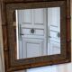 Bamboo rattan mirror