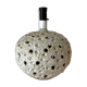 Large mid-century Danish brutalist ceramic table lamp in the style of Sejer, 1960s