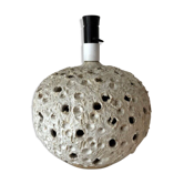 Large mid-century Danish brutalist ceramic table lamp in the style of Sejer, 1960s