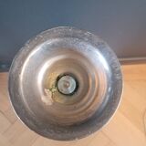 Large antique candle holder 45cm in silver metal