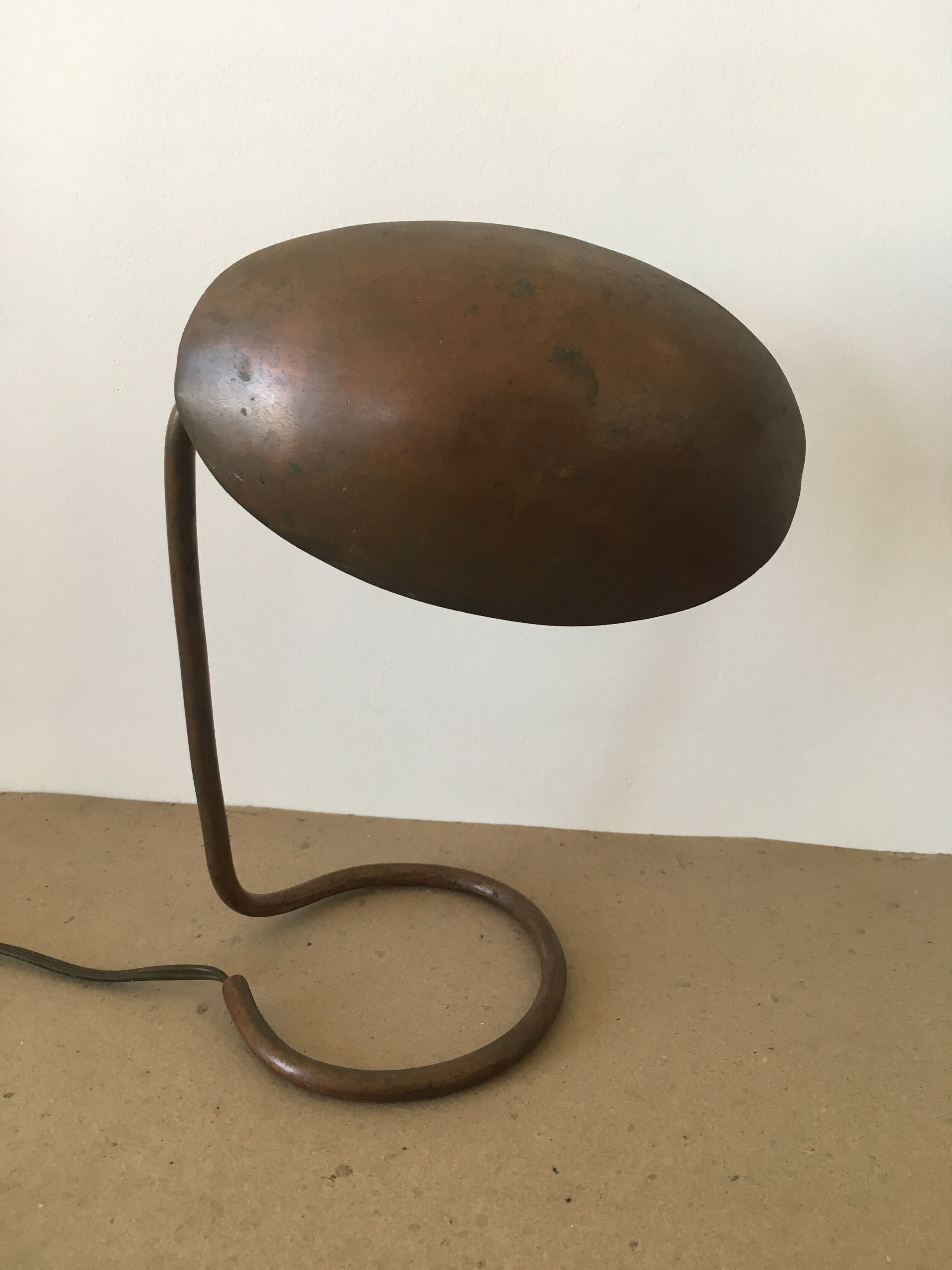 Old copper lamp