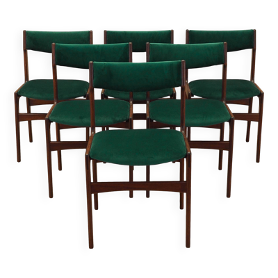 6 chaises danoises en teck, années 1970