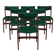 Set of six teak chairs, Danish design, 1970s, production: Denmark