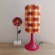 Lampe à poser ambiance seventies | imprimé psychédélique style vintage
