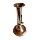 Golden brass candle holder