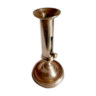 Golden brass candle holder