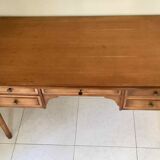 Directoire style desk with 5 drawers and side shelves